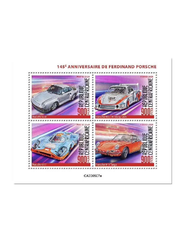 n° 7110/7113 - Timbre CENTRAFRIQUE Poste