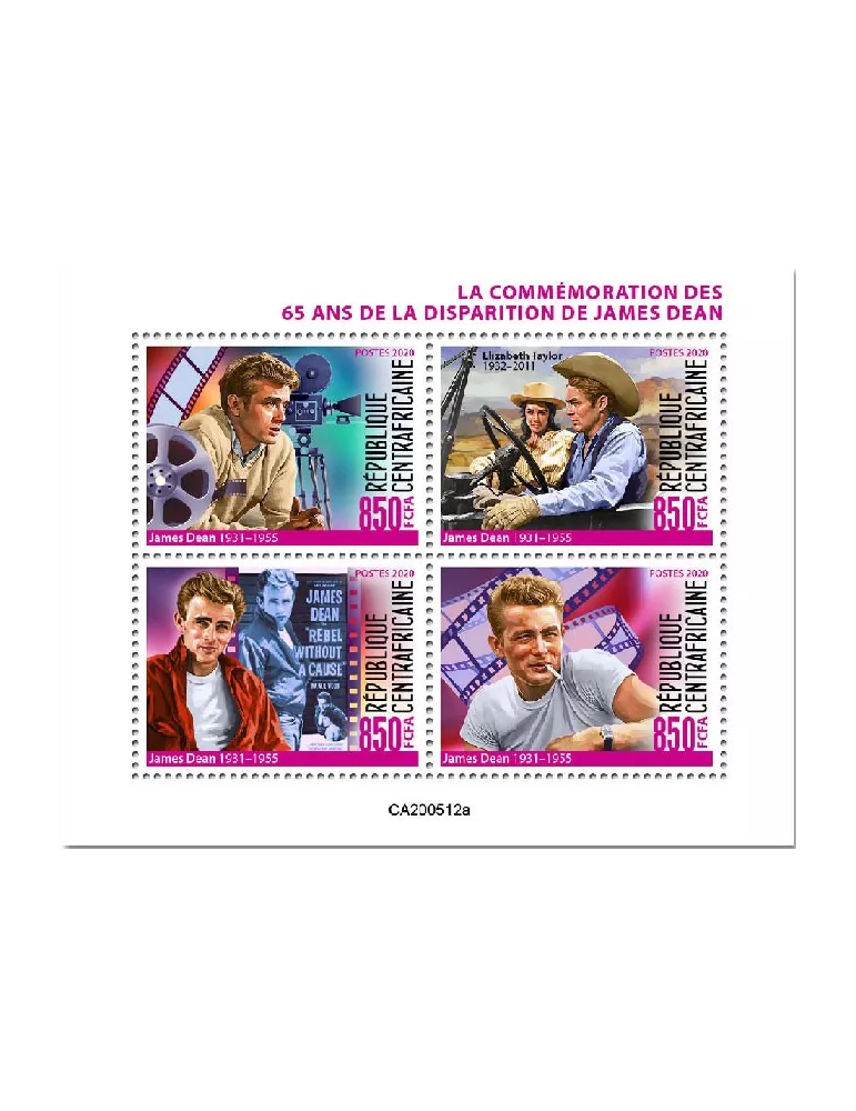 n° 7170/7173 - Timbre CENTRAFRIQUE Poste