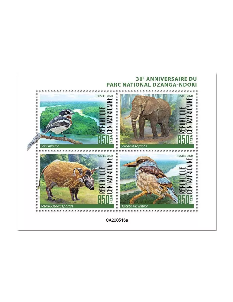 n° 7218 - Timbre CENTRAFRIQUE Poste