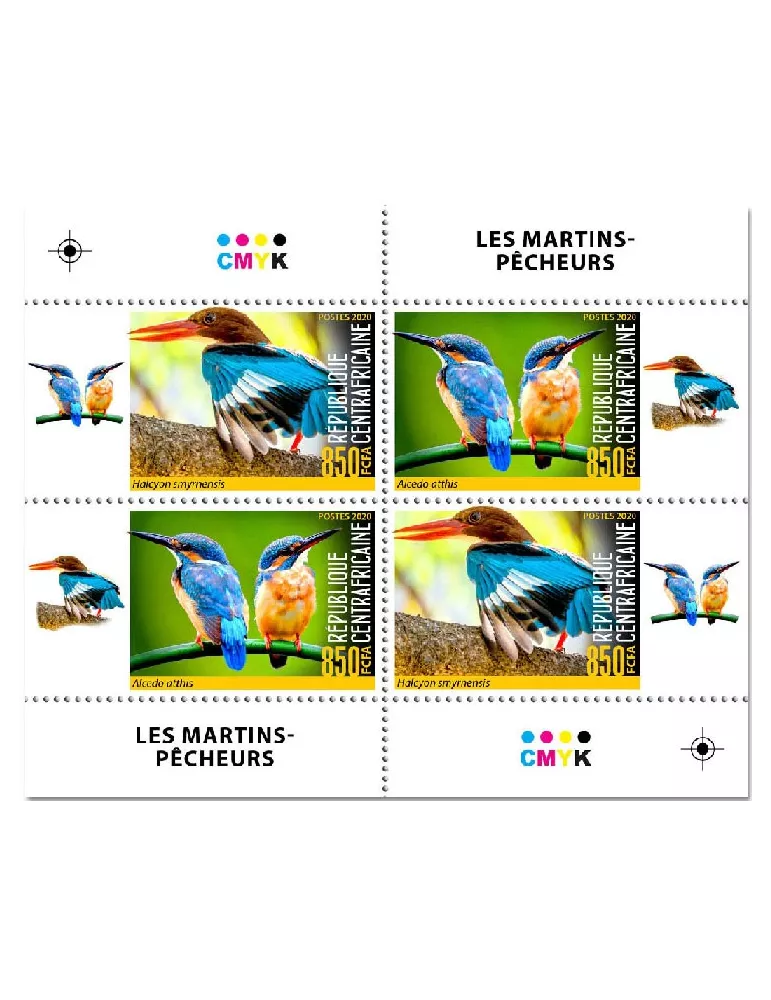 n° 7270/7277 - Timbre CENTRAFRIQUE Poste