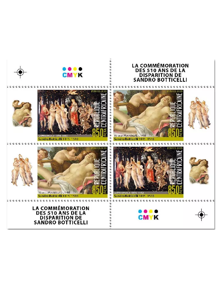 n° 7318/7325 - Timbre CENTRAFRIQUE Poste