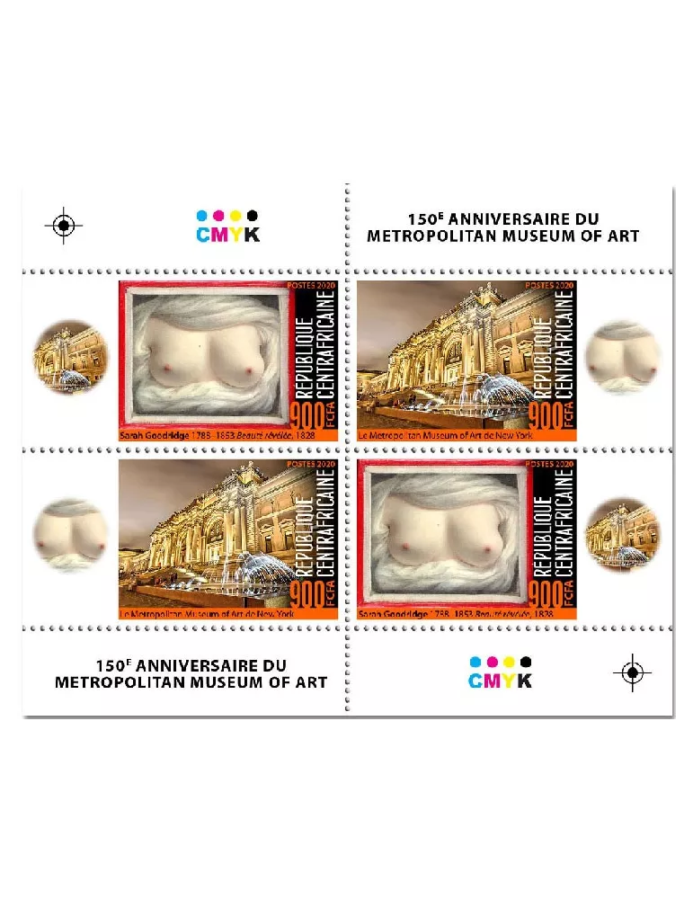 n° 7330/7337 - Timbre CENTRAFRIQUE Poste