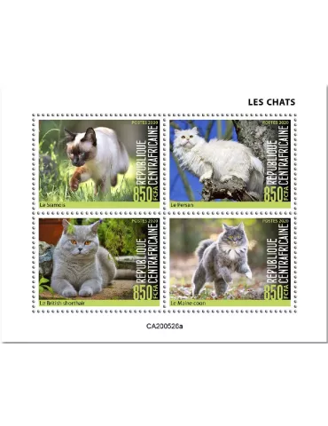 n° 7338/7341 - Timbre CENTRAFRIQUE Poste