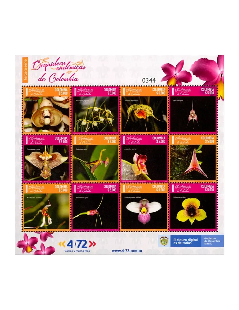 n° 2550/2561 - Timbre COLOMBIE Poste