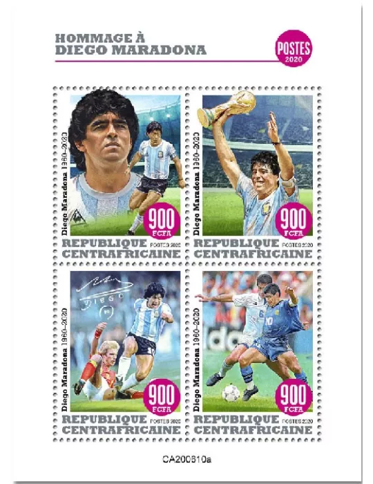 n° 7424/7427 - Timbre CENTRAFRIQUE Poste