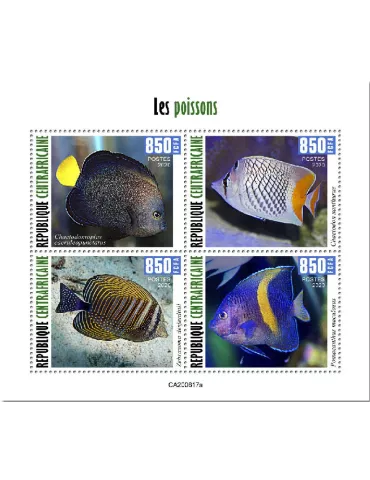 n° 7452/7455 - Timbre CENTRAFRIQUE Poste