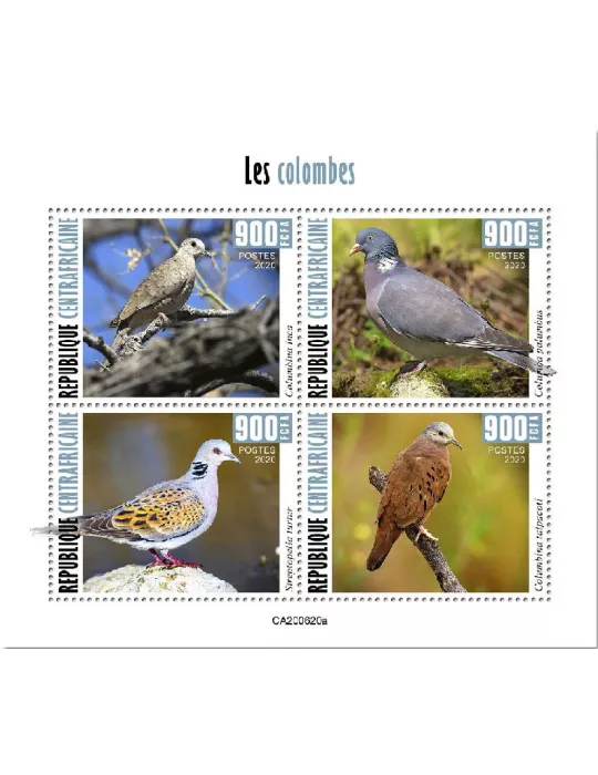 n° 7464/7467 - Timbre CENTRAFRIQUE Poste