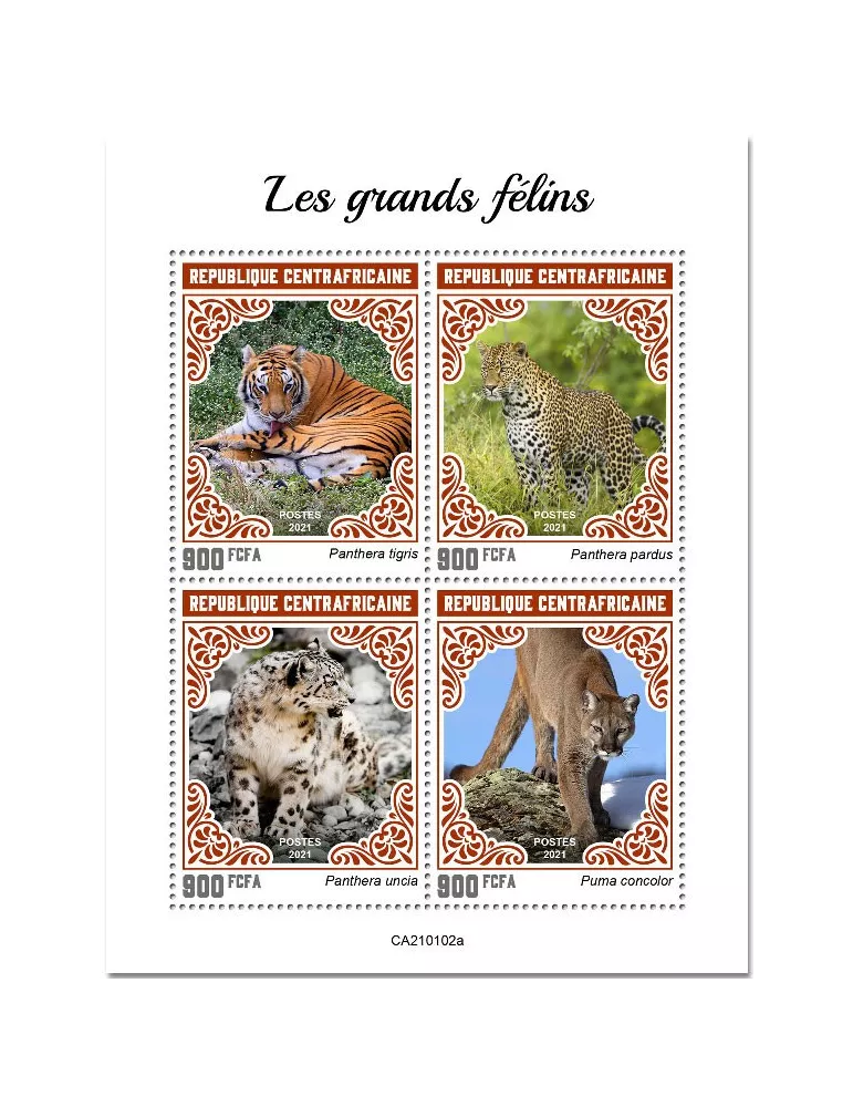 n° 7570/7573 - Timbre CENTRAFRIQUE Poste