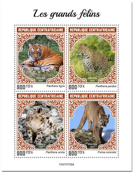 n° 7570/7573 - Timbre CENTRAFRIQUE Poste