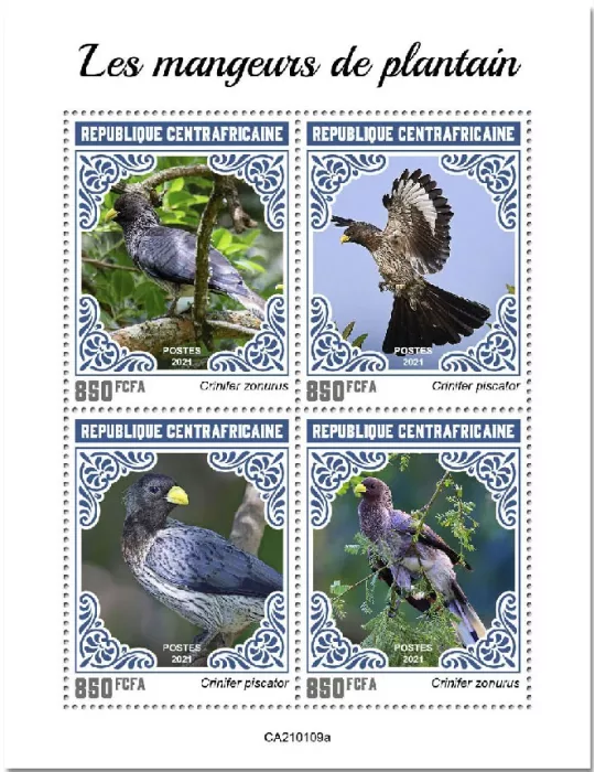n° 7598/7601 - Timbre CENTRAFRIQUE Poste