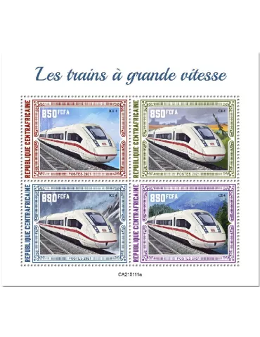 n° 7606/7609 - Timbre CENTRAFRIQUE Poste