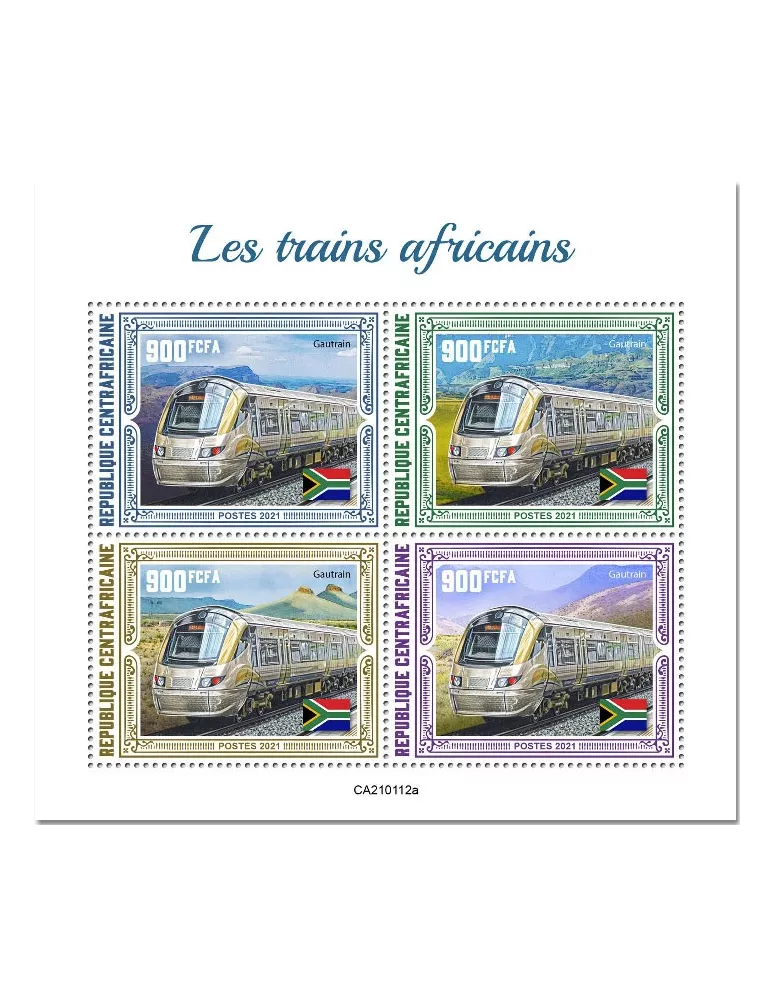 n° 7610/7613 - Timbre CENTRAFRIQUE Poste