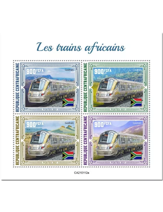 n° 7610/7613 - Timbre CENTRAFRIQUE Poste
