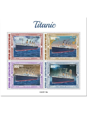 n° 7618/7621 - Timbre CENTRAFRIQUE Poste