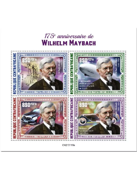 n° 7638/7641 - Timbre CENTRAFRIQUE Poste