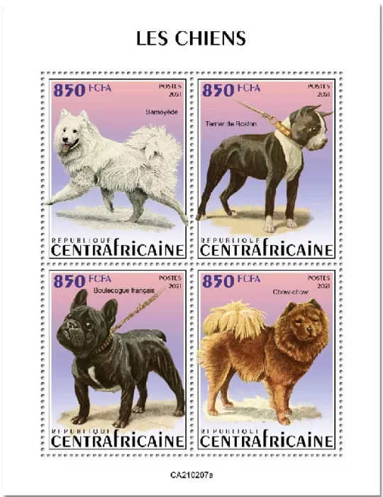 n° 7718/7721 - Timbre CENTRAFRIQUE Poste