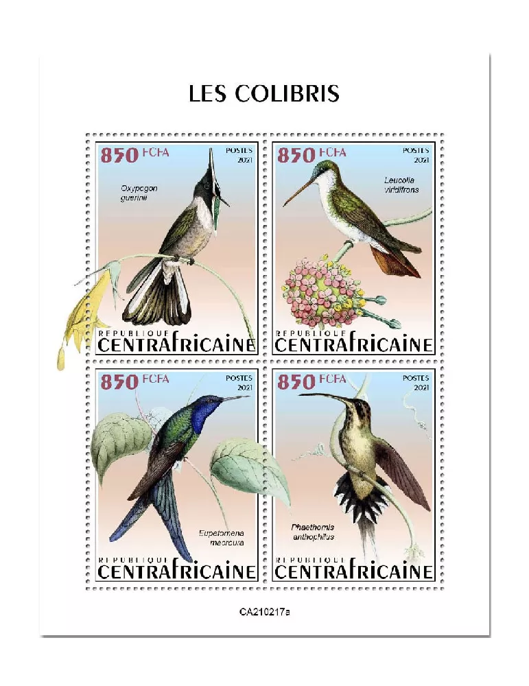 n° 7758/7761 - Timbre CENTRAFRIQUE Poste