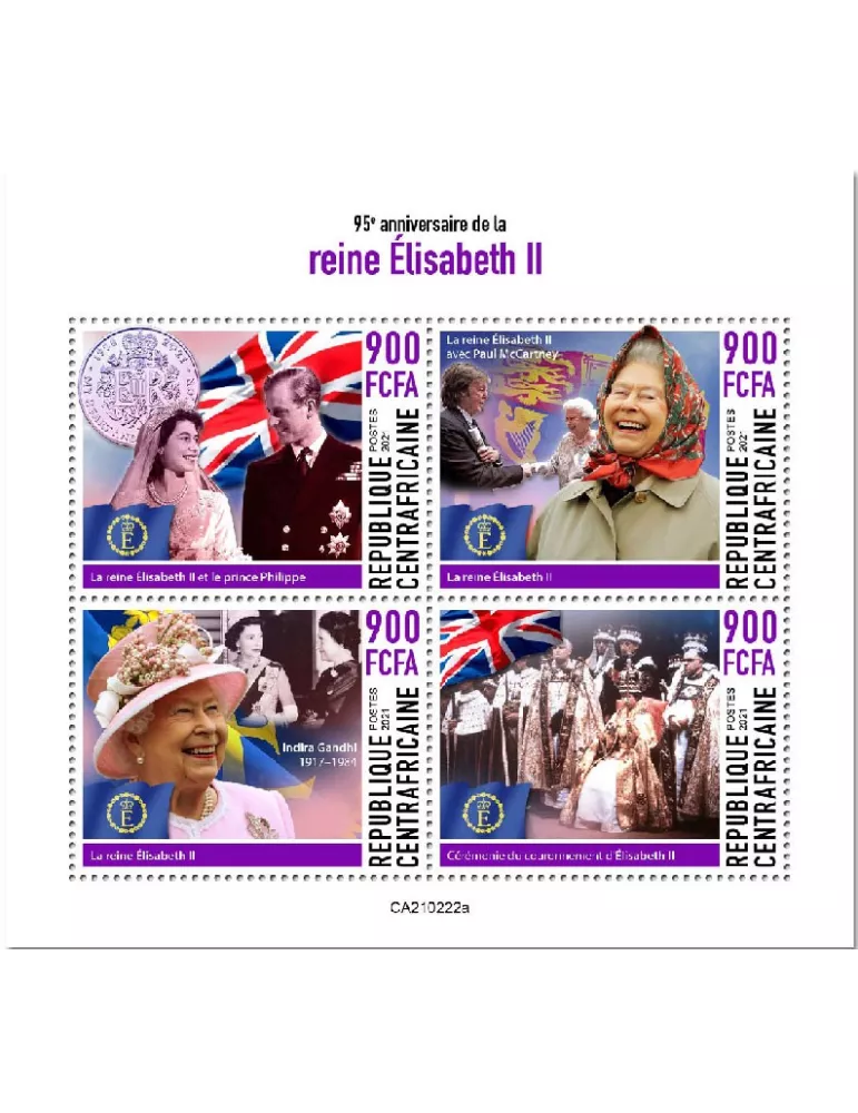 n° 7778/7781 - Timbre CENTRAFRIQUE Poste