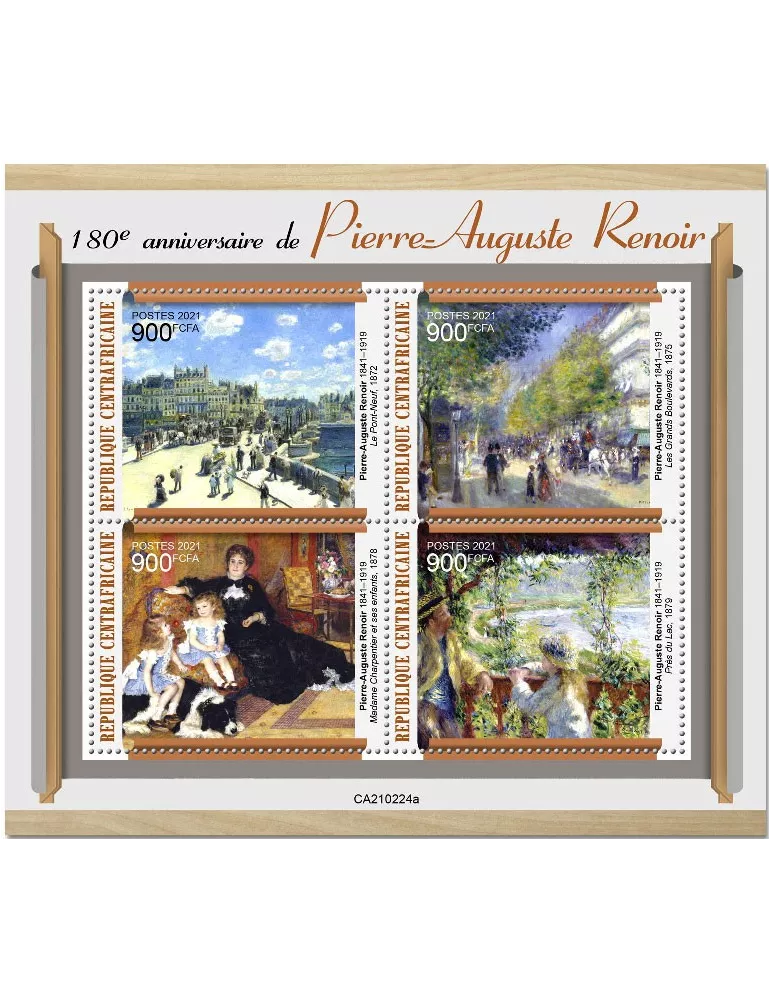 n° 7786/7789 - Timbre CENTRAFRIQUE Poste