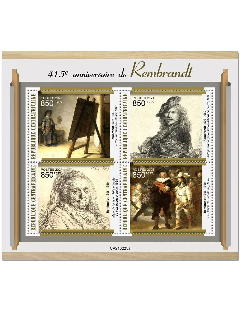 n° 7790/7793 - Timbre CENTRAFRIQUE Poste