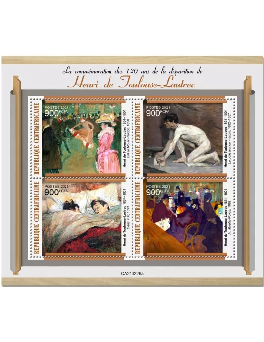 n° 7794/7797 - Timbre CENTRAFRIQUE Poste