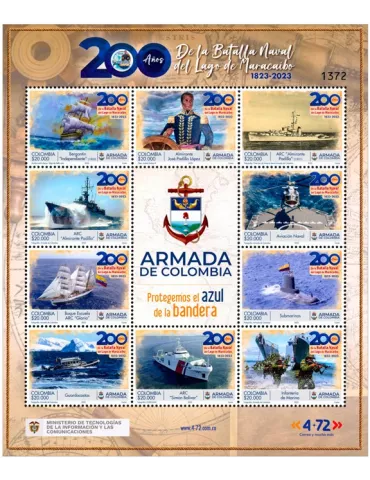 n° 2625/2634 - Timbre COLOMBIE Poste