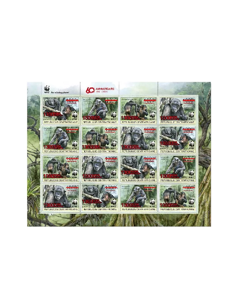 n° 7838/7841 - Timbre CENTRAFRIQUE Poste