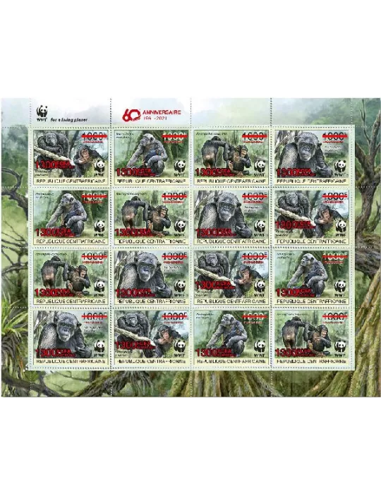 n° 7838/7841 - Timbre CENTRAFRIQUE Poste