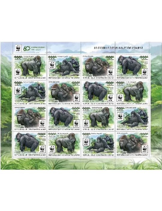 n° 7850/7853 - Timbre CENTRAFRIQUE Poste