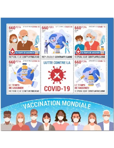 n° 7862/7865 - Timbre CENTRAFRIQUE Poste