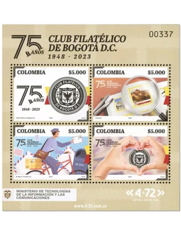 n° 2635/2638 - Timbre COLOMBIE Poste