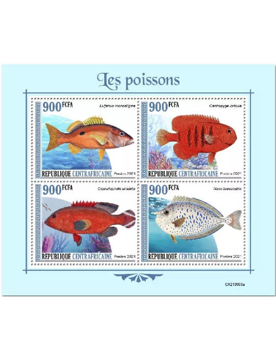 n° 7899/7902 - Timbre CENTRAFRIQUE Poste