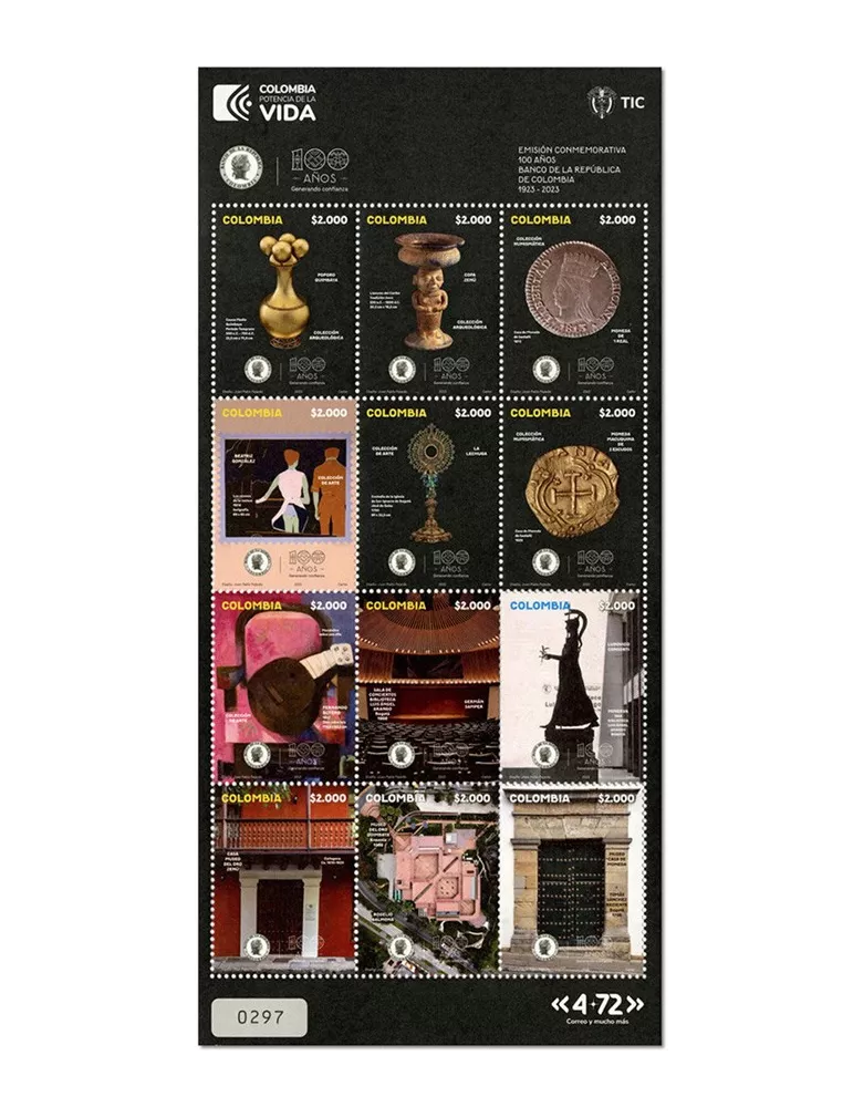 n° 2639/2650 - Timbre COLOMBIE Poste