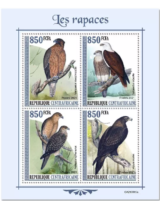 n° 7927/7930 - Timbre CENTRAFRIQUE Poste