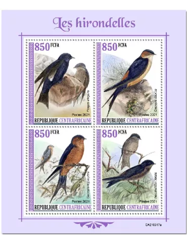 n° 7935/7938 - Timbre CENTRAFRIQUE Poste