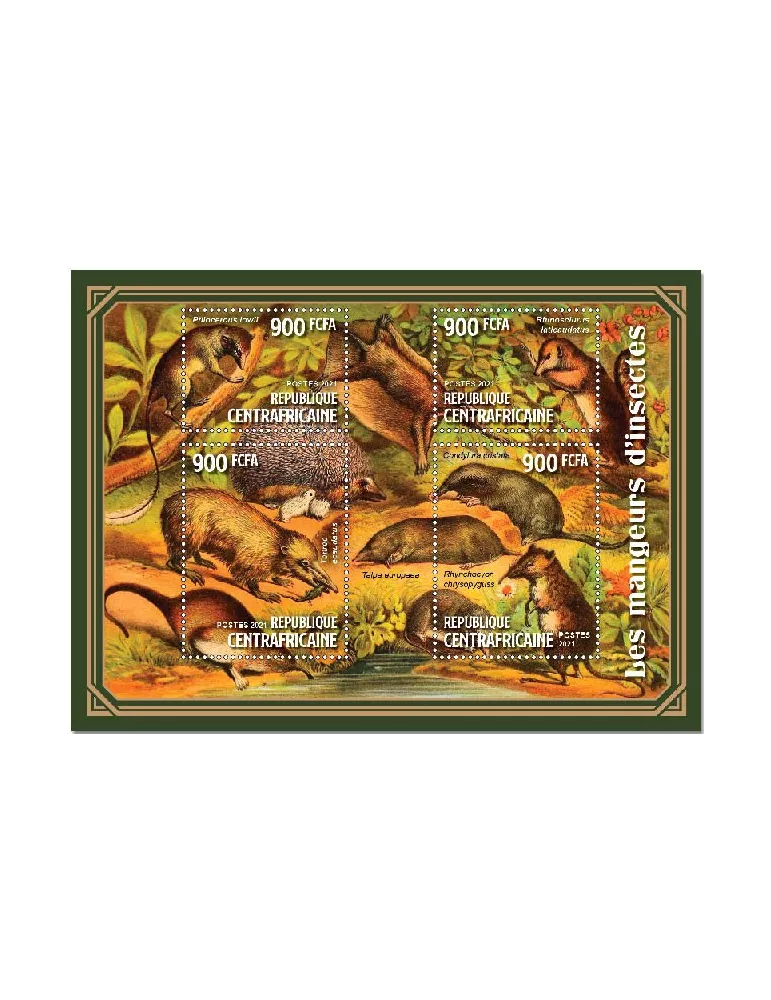 n° 7947/7950 - Timbre CENTRAFRIQUE Poste