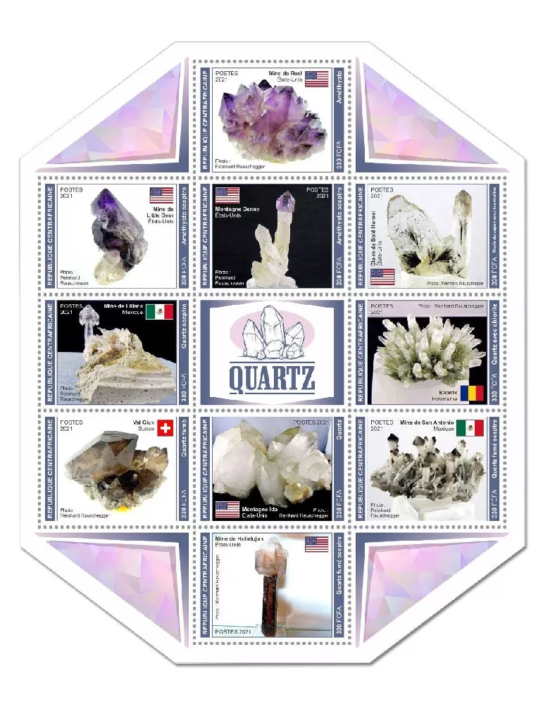 n° 8019/8028 - Timbre CENTRAFRIQUE Poste