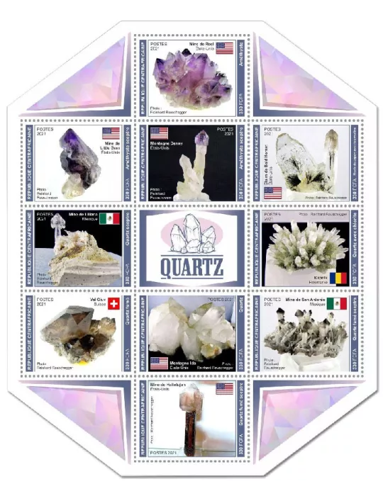 n° 8019/8028 - Timbre CENTRAFRIQUE Poste