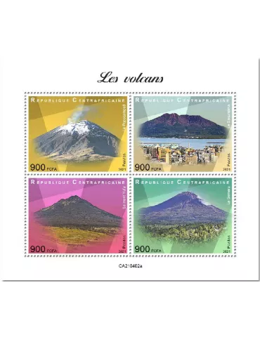 n° 8029/8032 - Timbre CENTRAFRIQUE Poste
