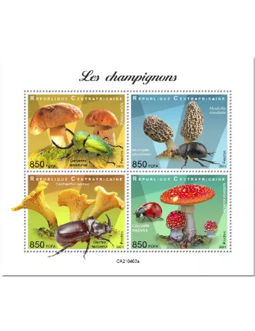 n° 8033/8036 - Timbre CENTRAFRIQUE Poste