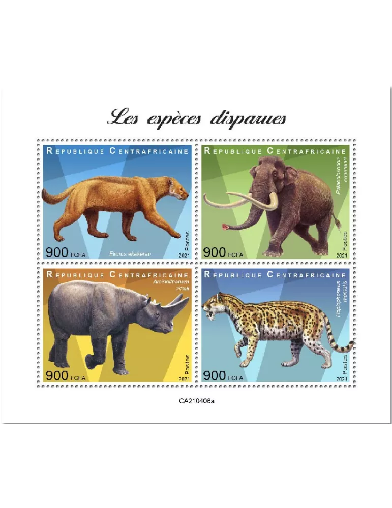 n° 8045/8048 - Timbre CENTRAFRIQUE Poste