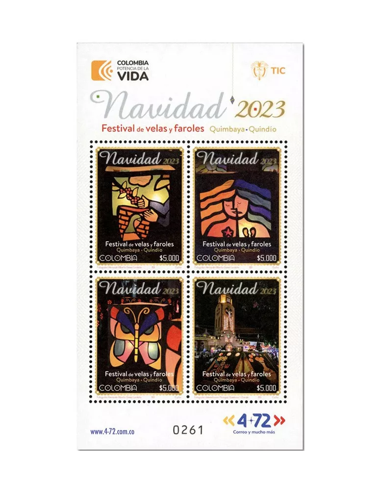 n° 2684/2687 - Timbre COLOMBIE Poste