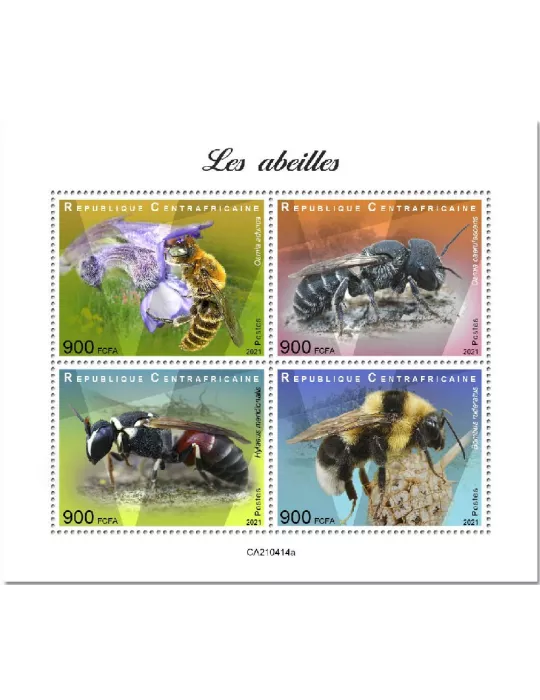 n° 8077/8080 - Timbre CENTRAFRIQUE Poste
