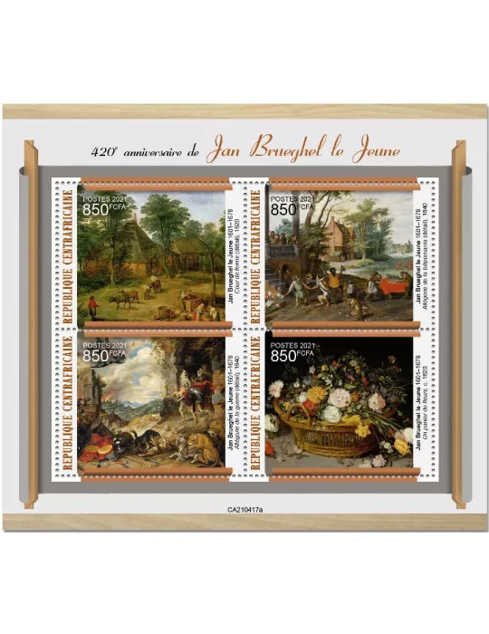 n° 8089/8092 - Timbre CENTRAFRIQUE Poste