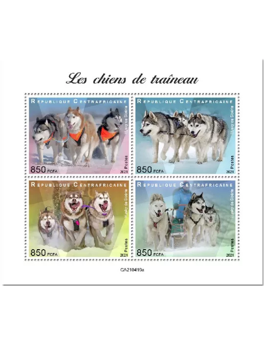 n° 8097/8100 - Timbre CENTRAFRIQUE Poste