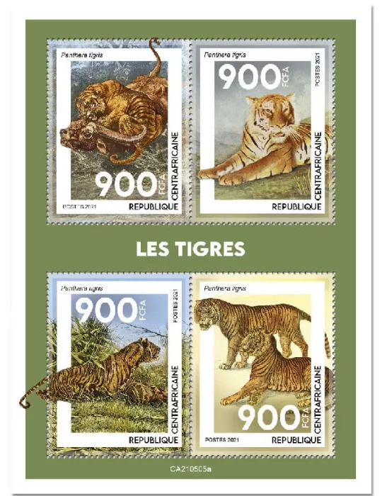 n° 8205/8208 - Timbre CENTRAFRIQUE Poste