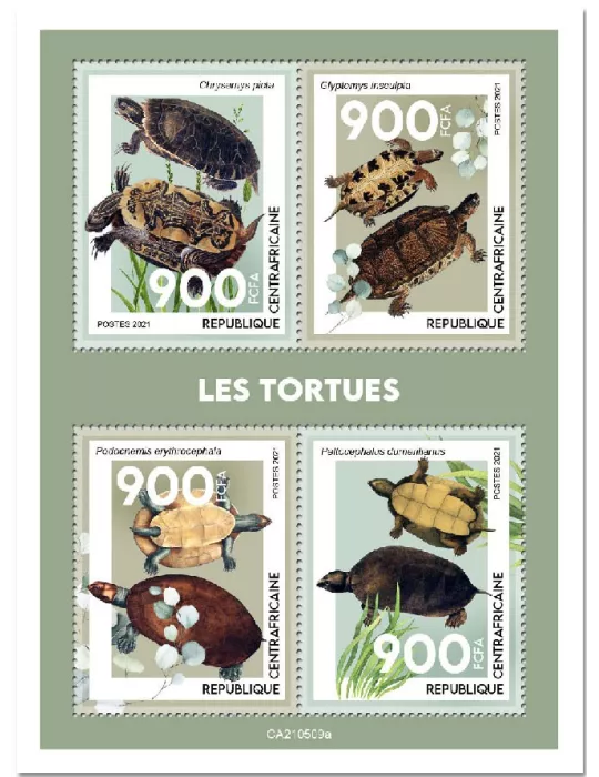n° 8221/8224 - Timbre CENTRAFRIQUE Poste
