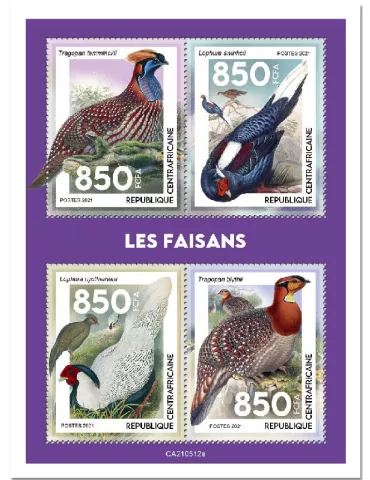 n° 8233/8236 - Timbre CENTRAFRIQUE Poste