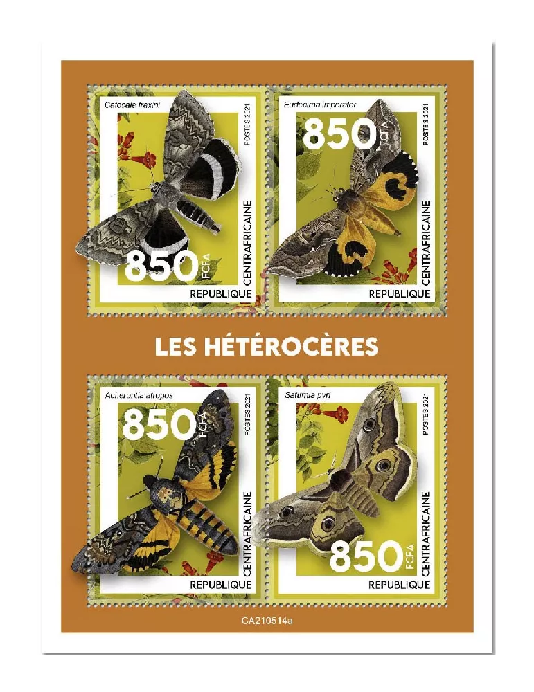 n° 8241/8244 - Timbre CENTRAFRIQUE Poste