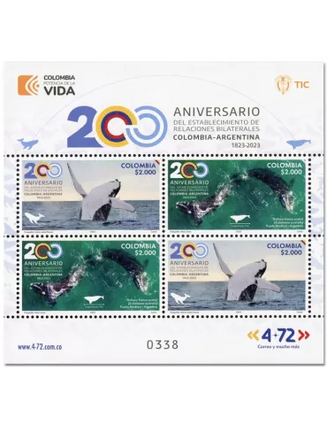 n° 2710/2711 ( 4 valeurs) - Timbre COLOMBIE Poste